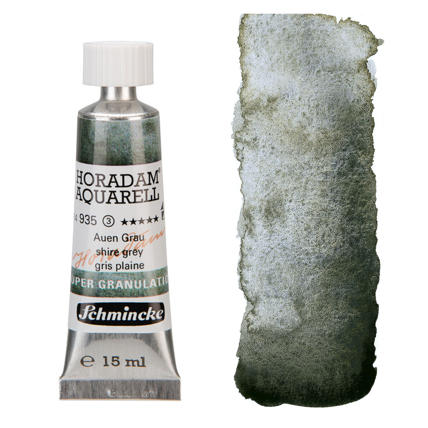 NEU Horadam Aquarell Super Granulation, Tube 15ml, Auen Grau