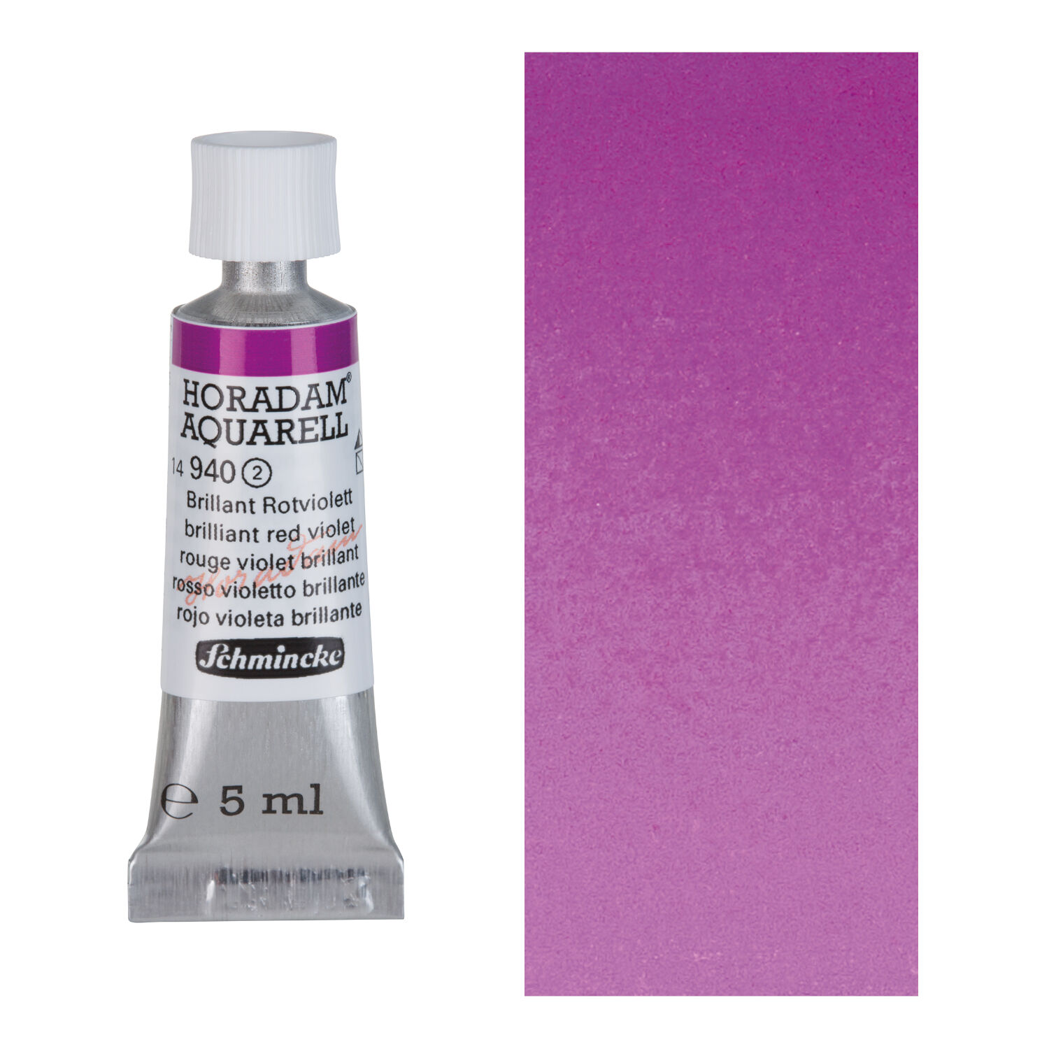 HORADAM AQUARELL, Brillant Rotviolett, Tube, 5 ml