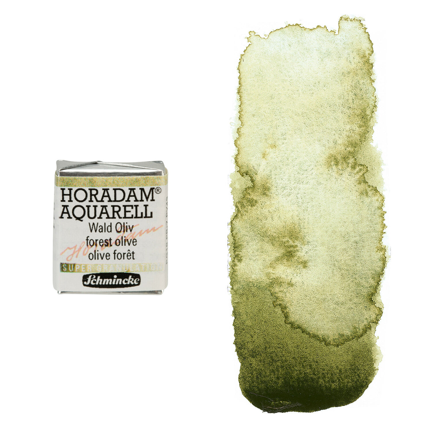 NEU Horadam Aquarell Super Granulation, 1/2 Npfchen, Wald Oliv