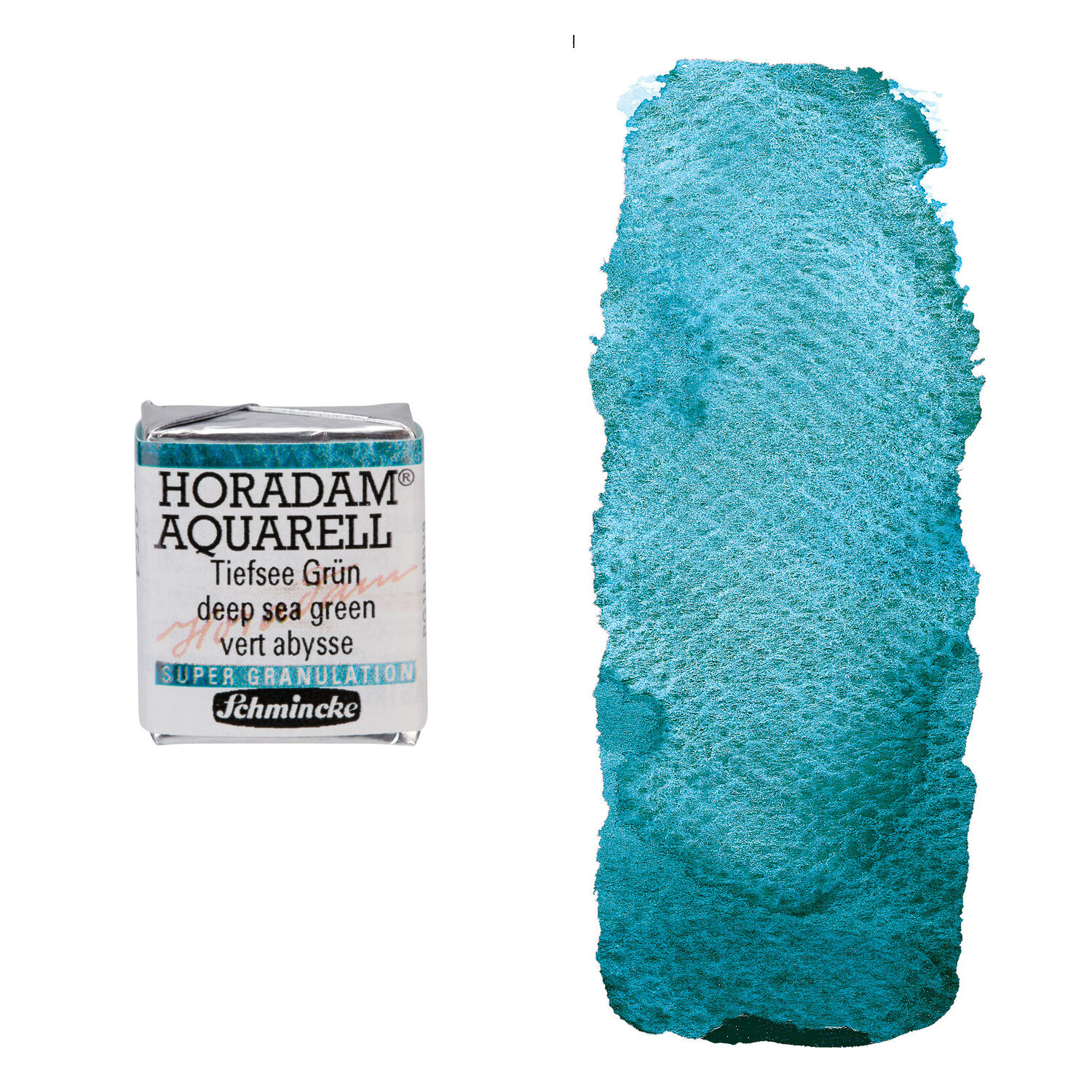 NEU Horadam Aquarell Super Granulation, 1/2 Npfchen, Tiefsee Grn