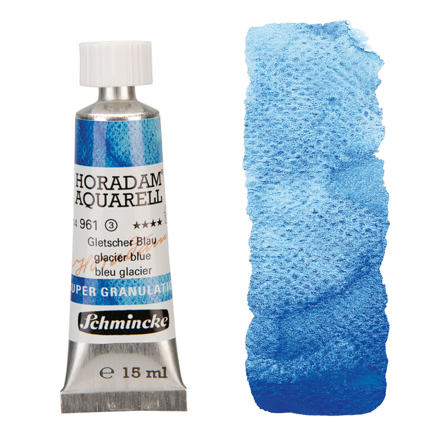 NEU Horadam Aquarell Super Granulation, Tube 15ml, Gletscher Blau