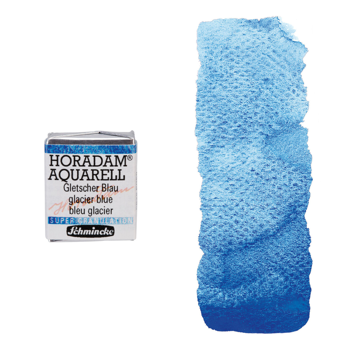 NEU Horadam Aquarell Super Granulation, 1/2 Näpfchen, Gletscher Blau