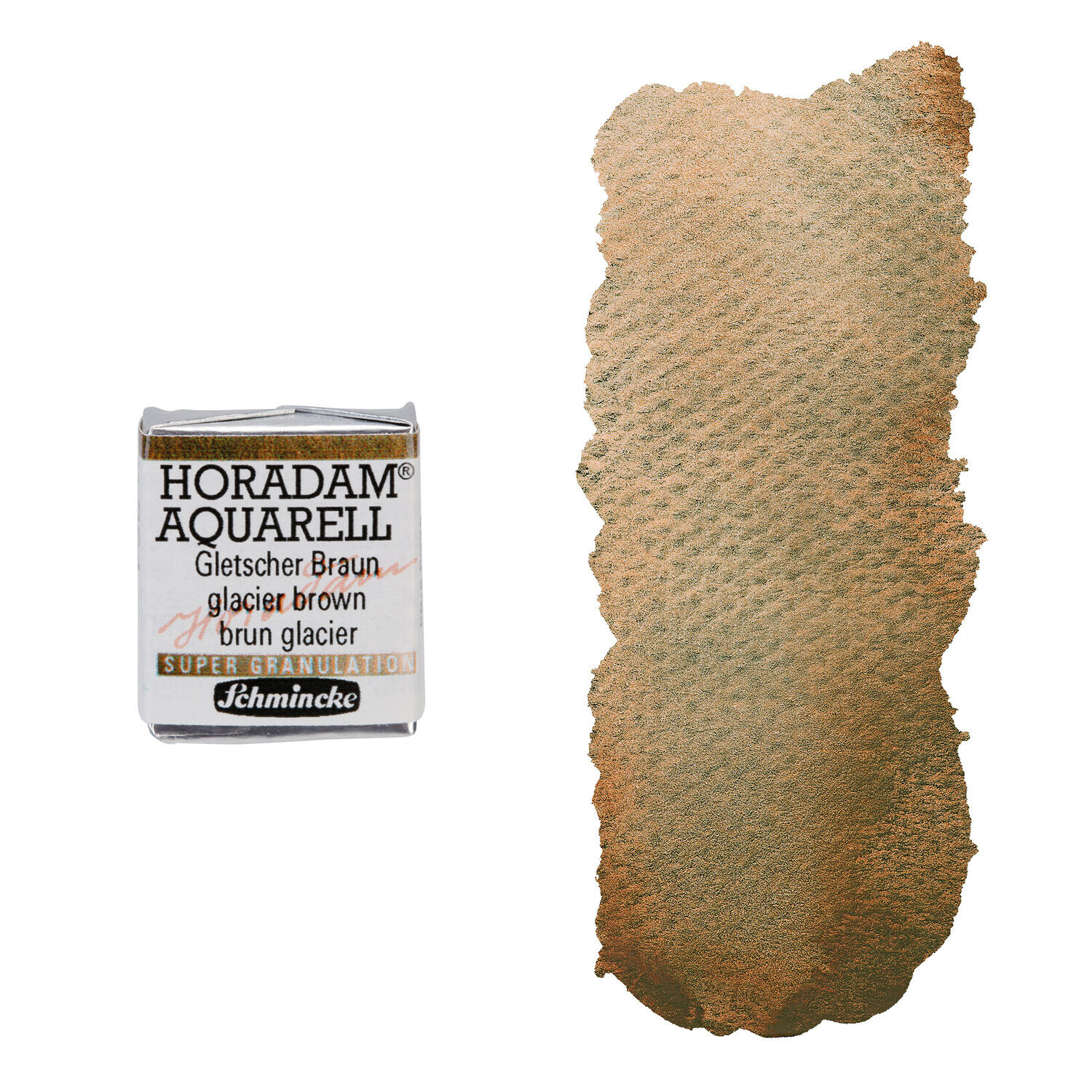 NEU Horadam Aquarell Super Granulation, 1/2 Npfchen, Gletscher Braun