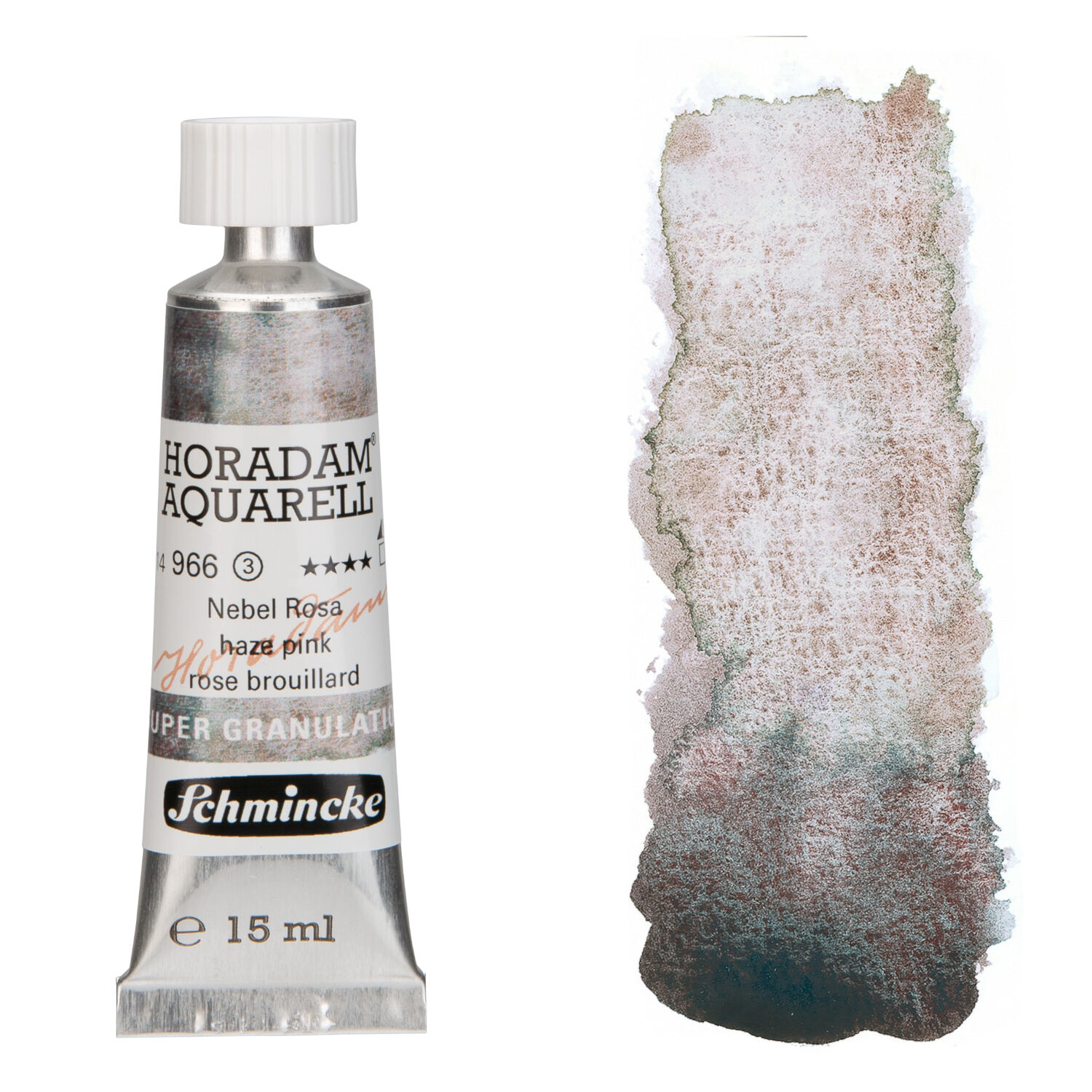 NEU Horadam Aquarell Super Granulation, Tube 15ml, Nebel Rosa