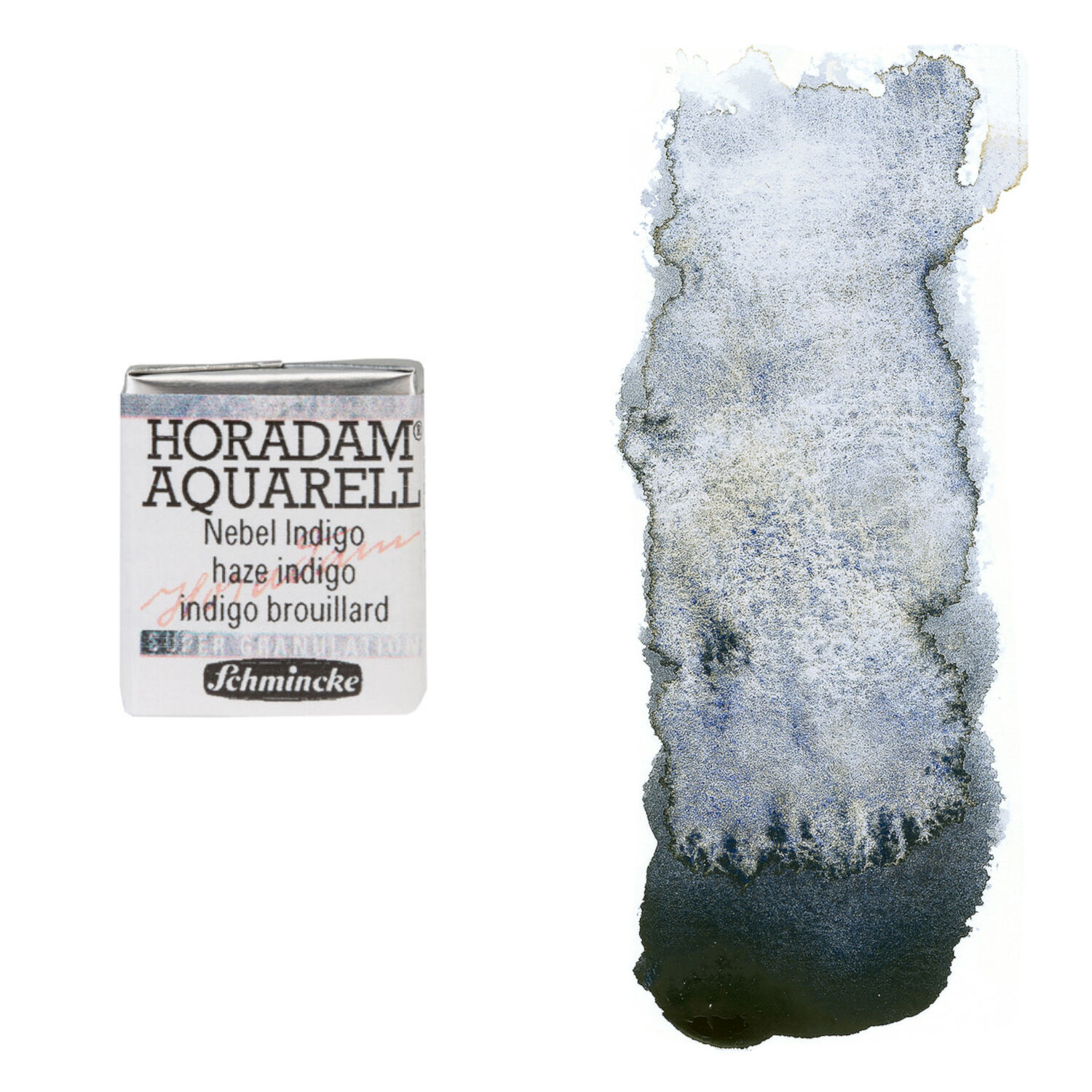 NEU Horadam Aquarell Super Granulation, 1/2 Npfchen, Nebel Indigo