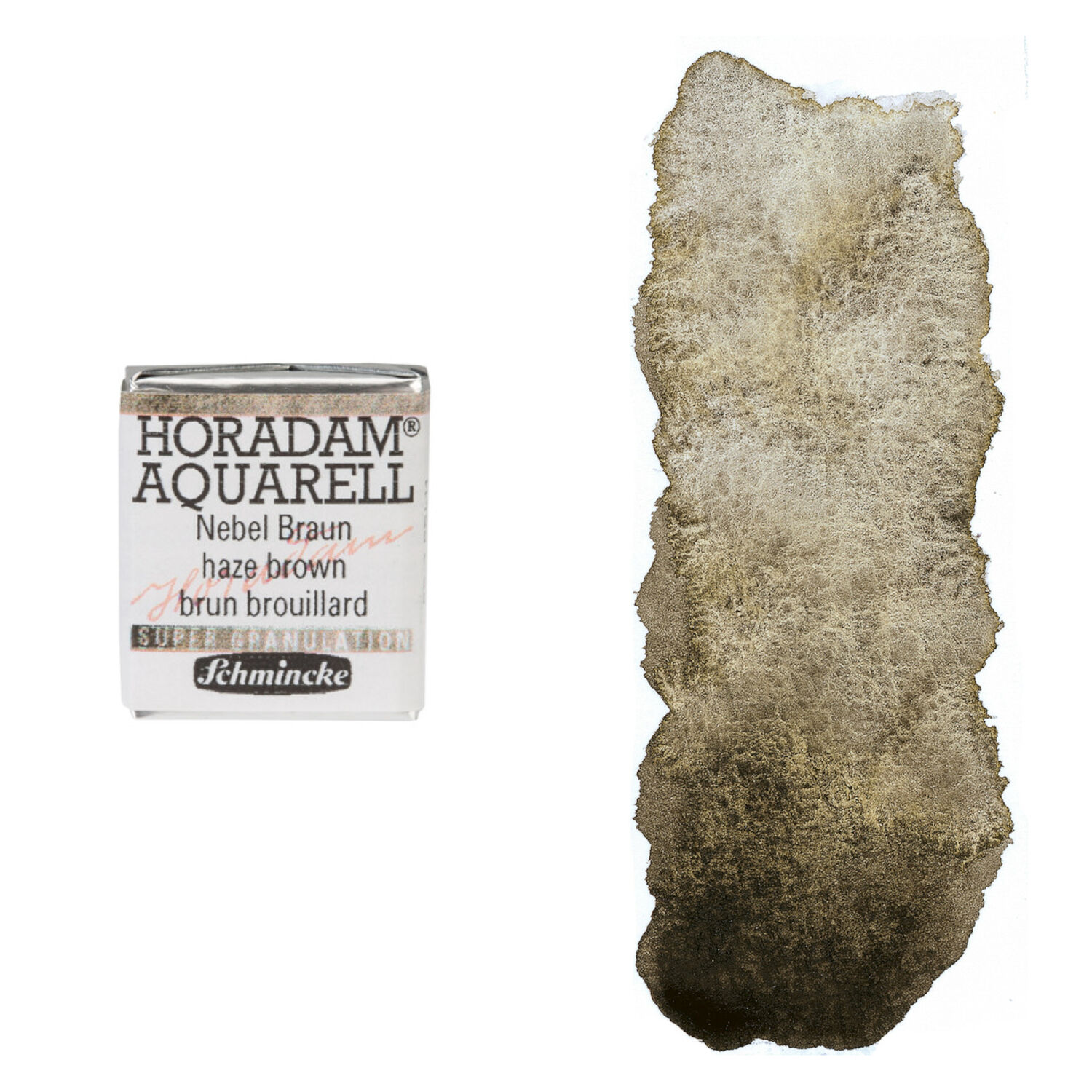 NEU Horadam Aquarell Super Granulation, 1/2 Npfchen, Nebel Braun
