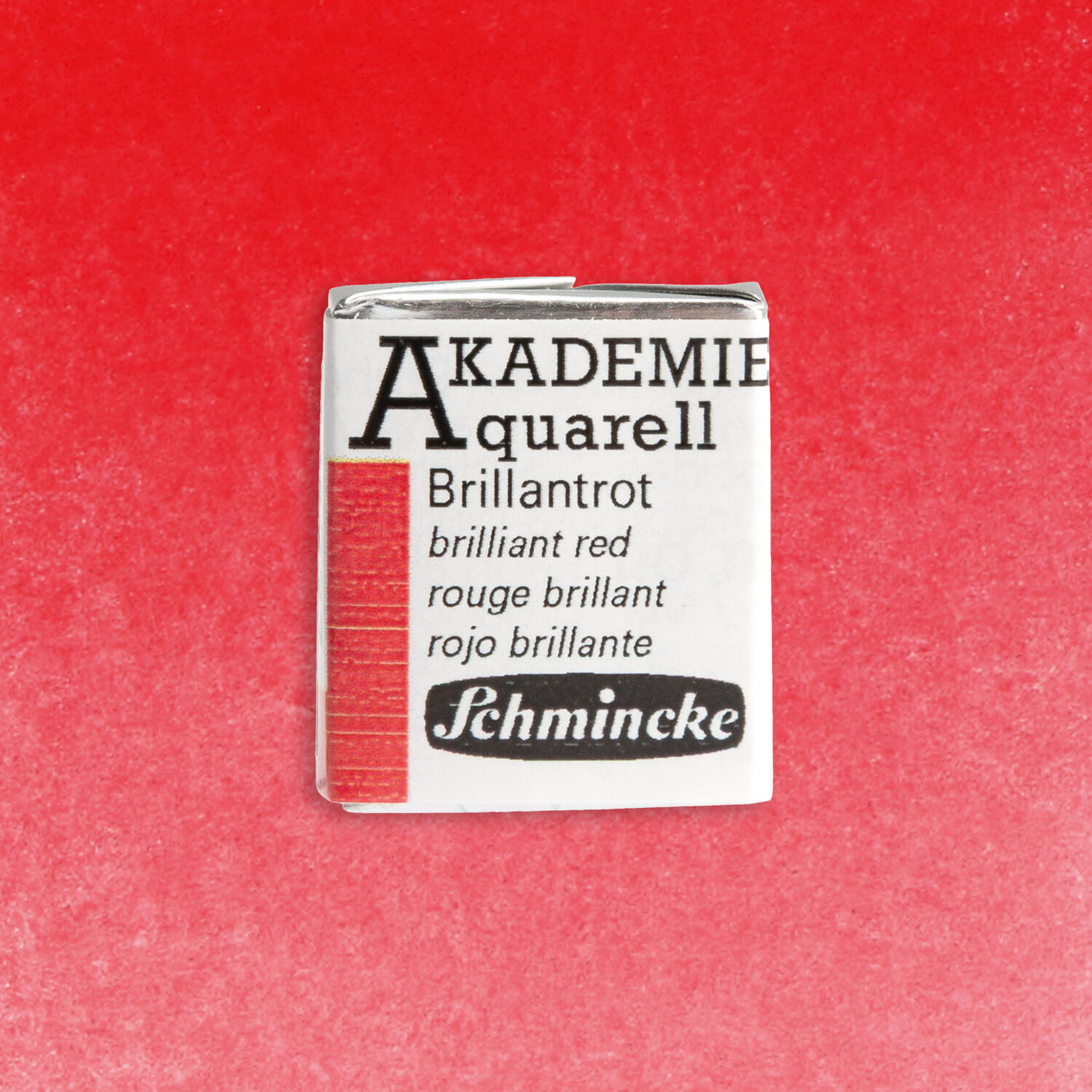 Akademie-Aquarellfarbe 1/2 Napf, Brillantrot