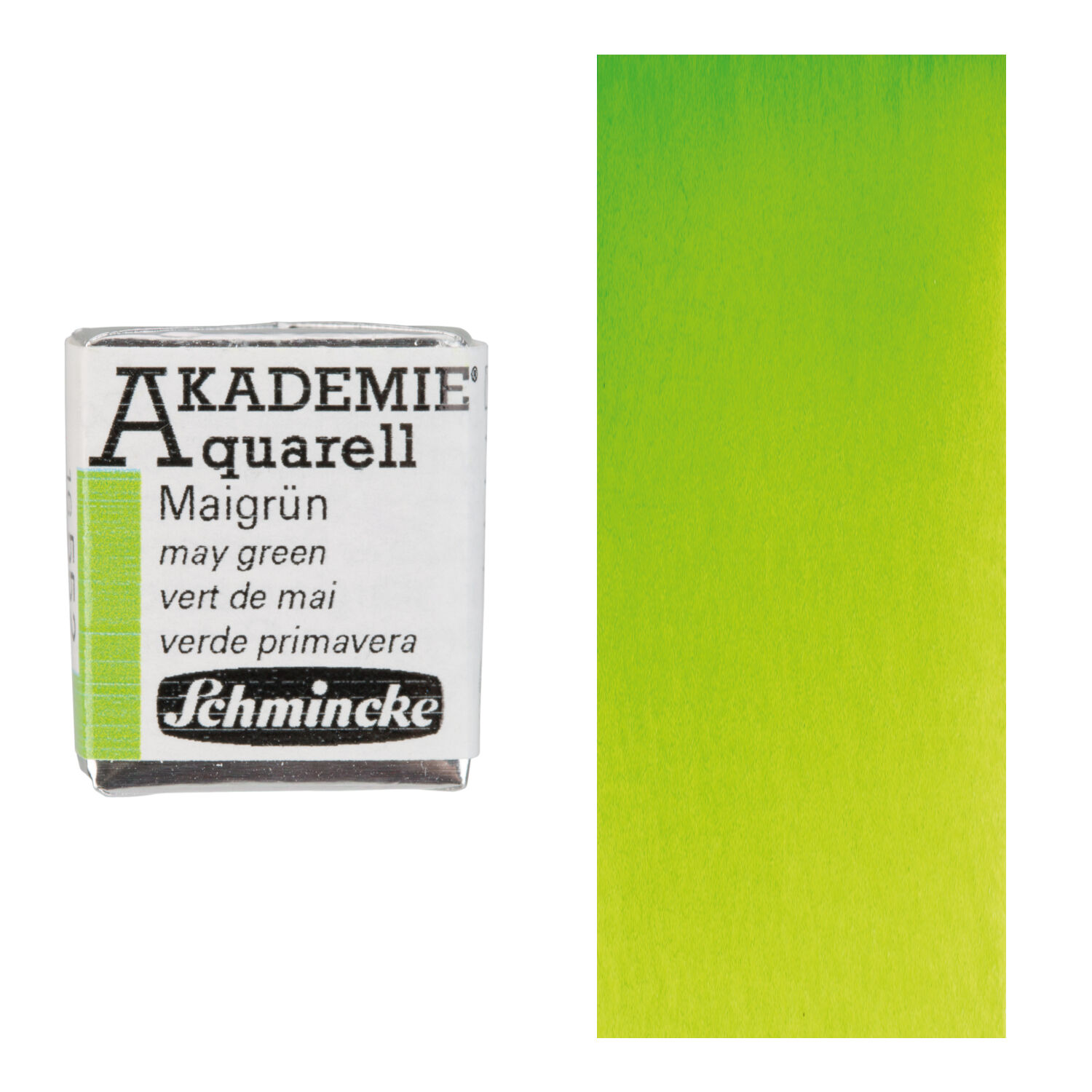 Akademie-Aquarellfarbe 1/2 Napf, Maigrün