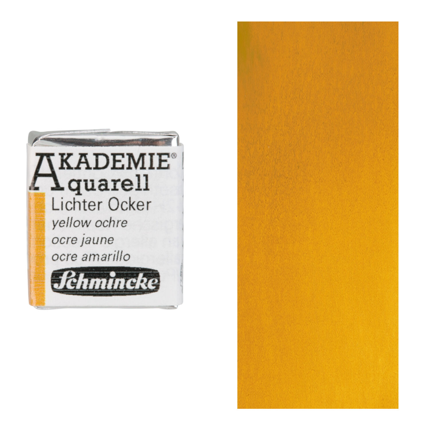 Akademie-Aquarellfarbe 1/2 Napf, Lichter Ocker