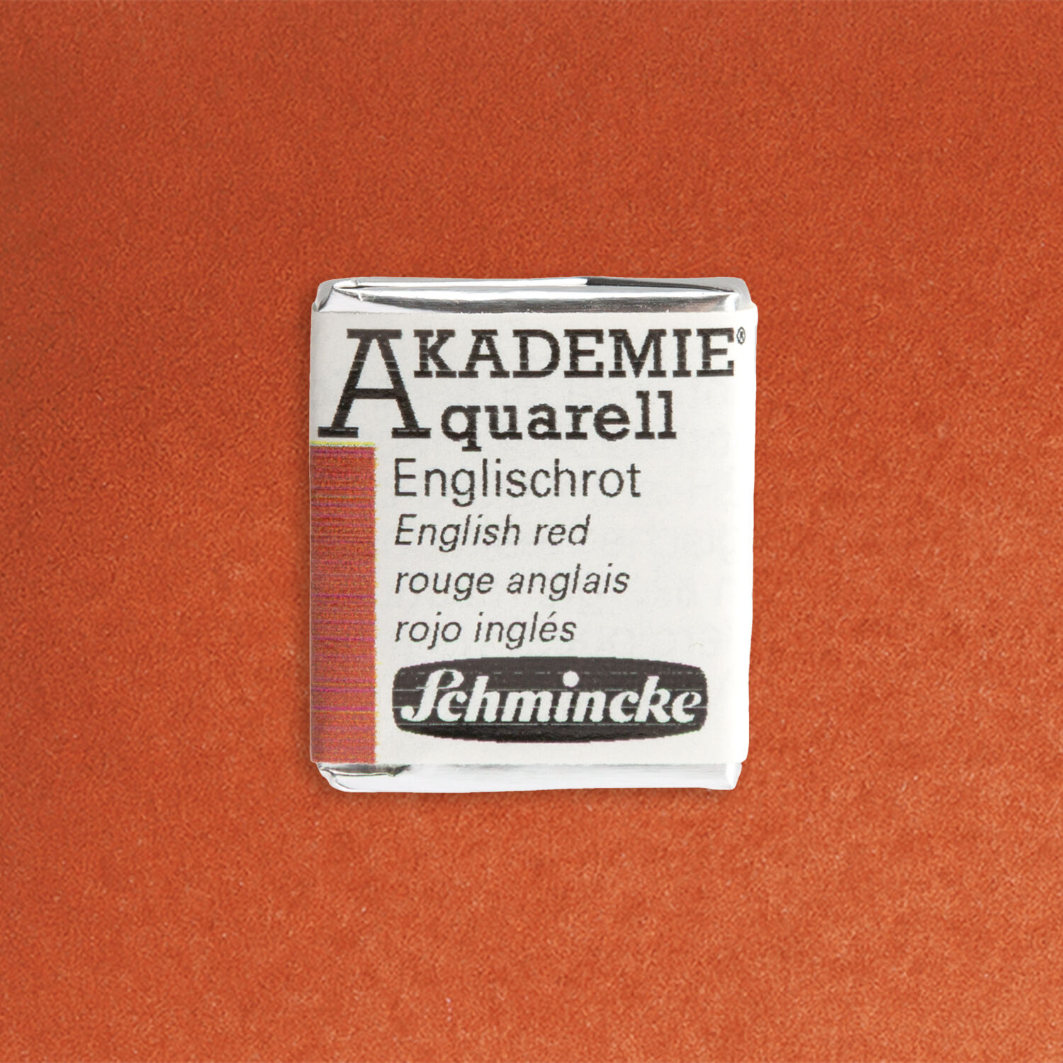 Akademie-Aquarellfarbe 1/2 Napf, Englischrot