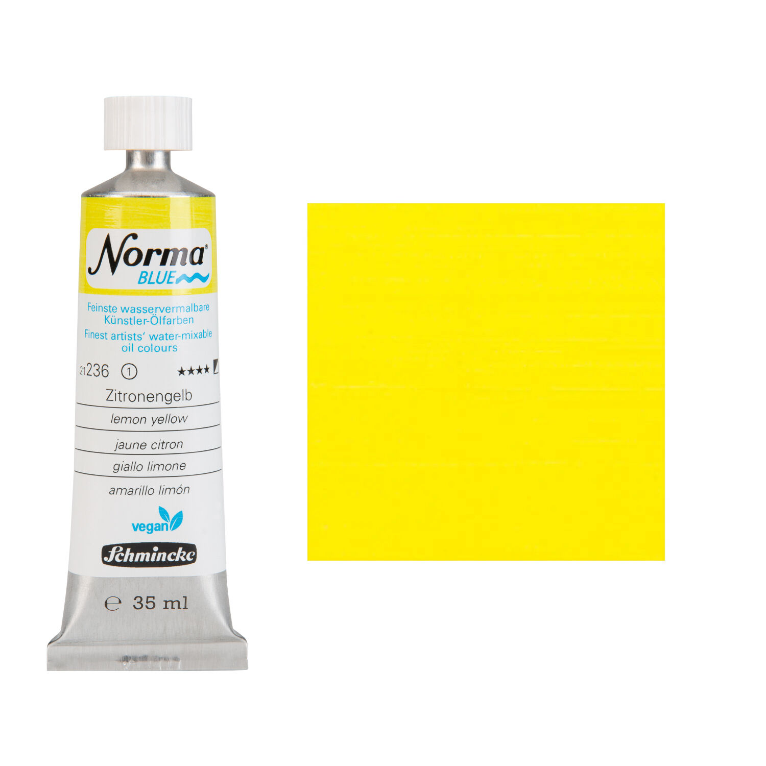 NEU Schmincke Norma BLUE, wasservermalbare lfarbe, 35 ml, Zitronengelb