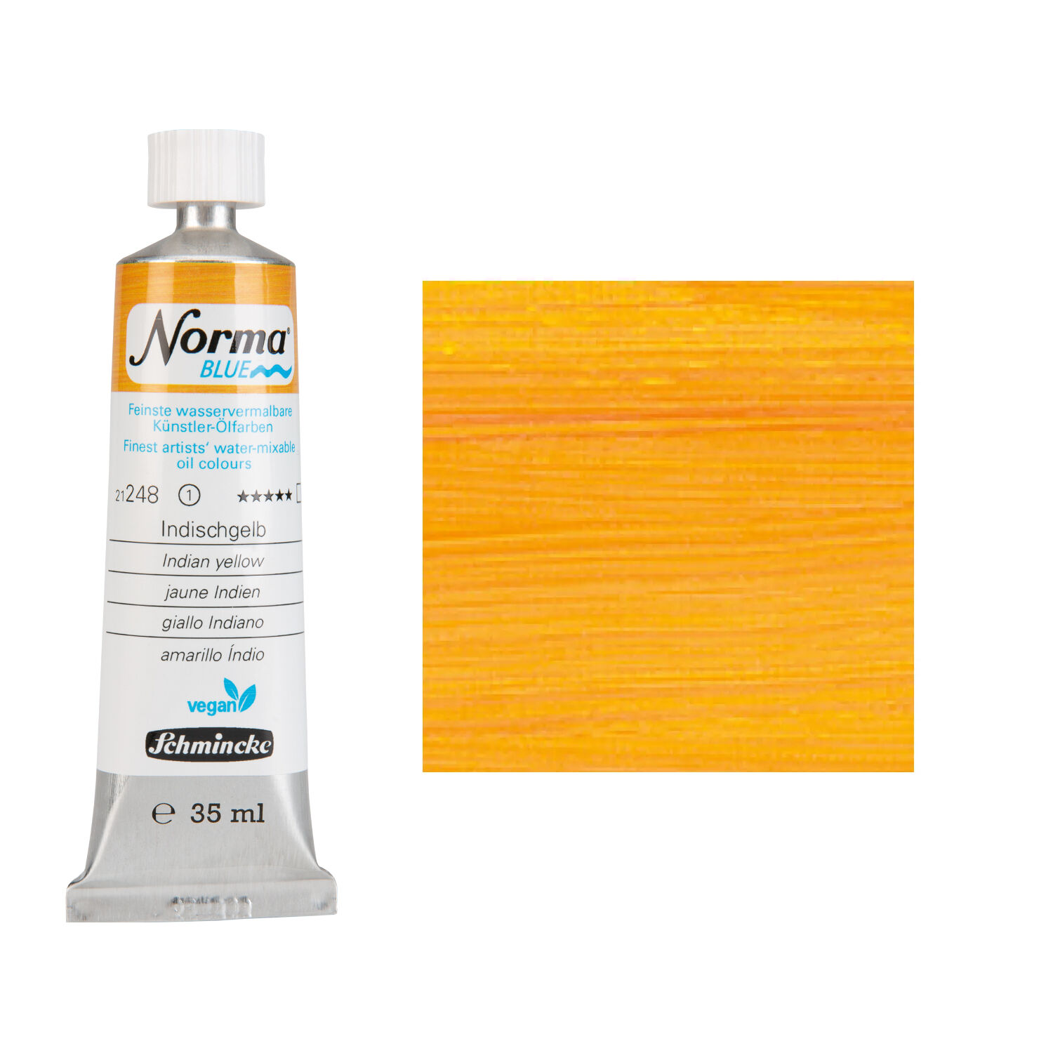 NEU Schmincke Norma BLUE, wasservermalbare lfarbe, 35 ml, Indischgelb