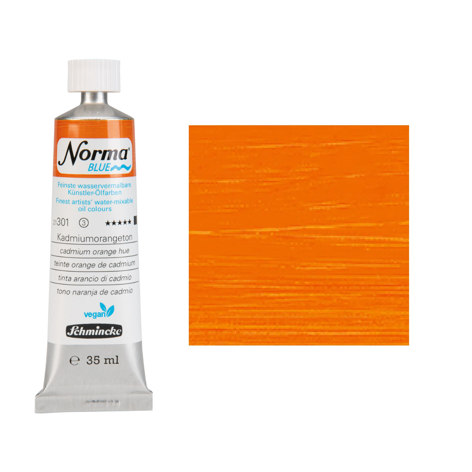 NEU Schmincke Norma BLUE, wasservermalbare lfarbe, 35 ml, Kadmiumorangeton
