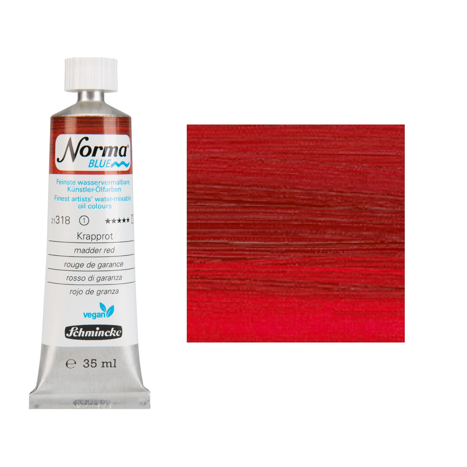 NEU Schmincke Norma BLUE, wasservermalbare lfarbe, 35 ml, Krapprot