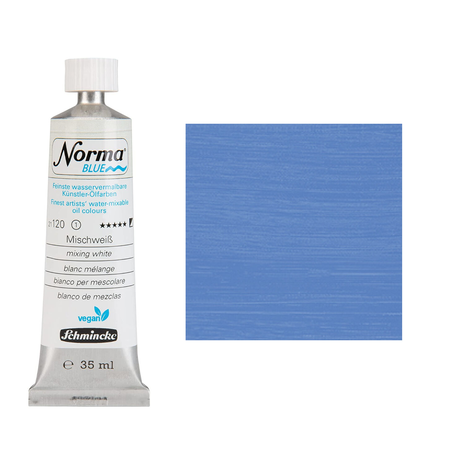 NEU Schmincke Norma BLUE, wasservermalbare lfarbe, 35 ml, Knigsblau