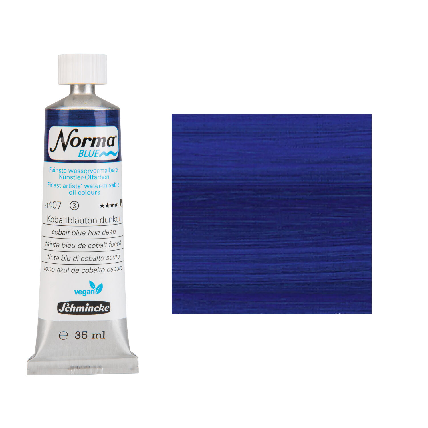 NEU Schmincke Norma BLUE, wasservermalbare lfarbe, 35 ml, Kobaltblauton dunkel