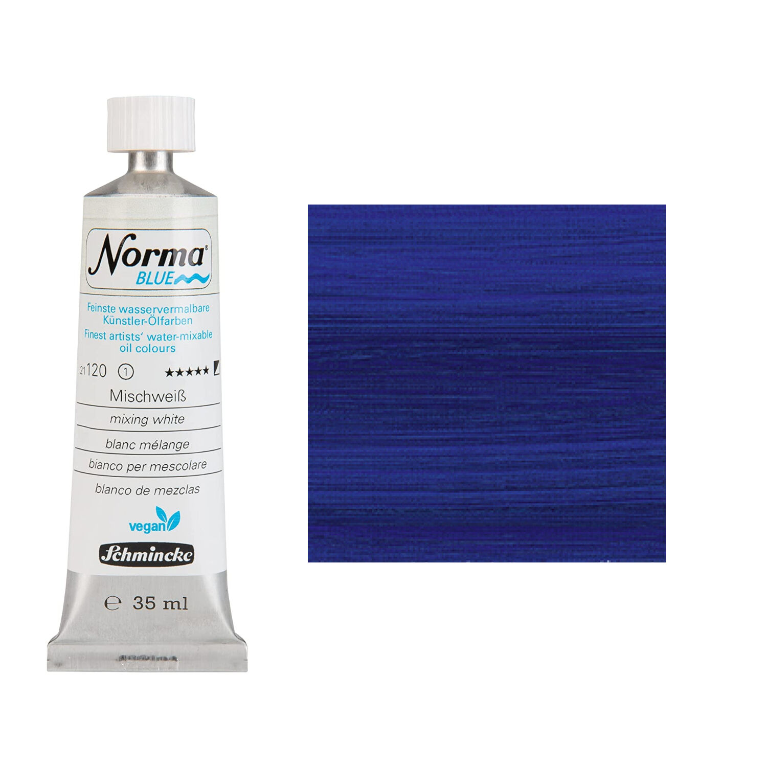 NEU Schmincke Norma BLUE, wasservermalbare lfarbe, 35 ml, Kobaltblauton dunkel