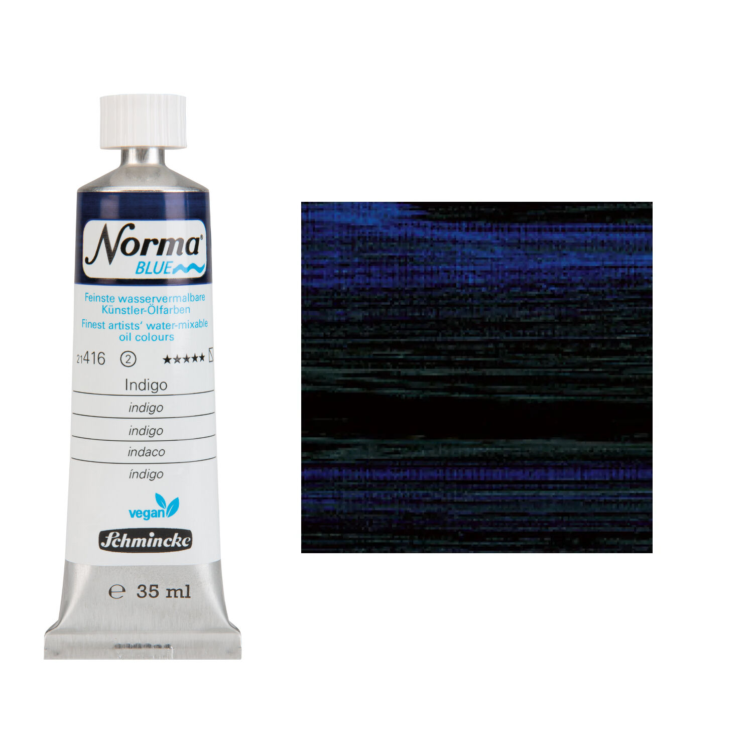 NEU Schmincke Norma BLUE, wasservermalbare lfarbe, 35 ml, Indigo