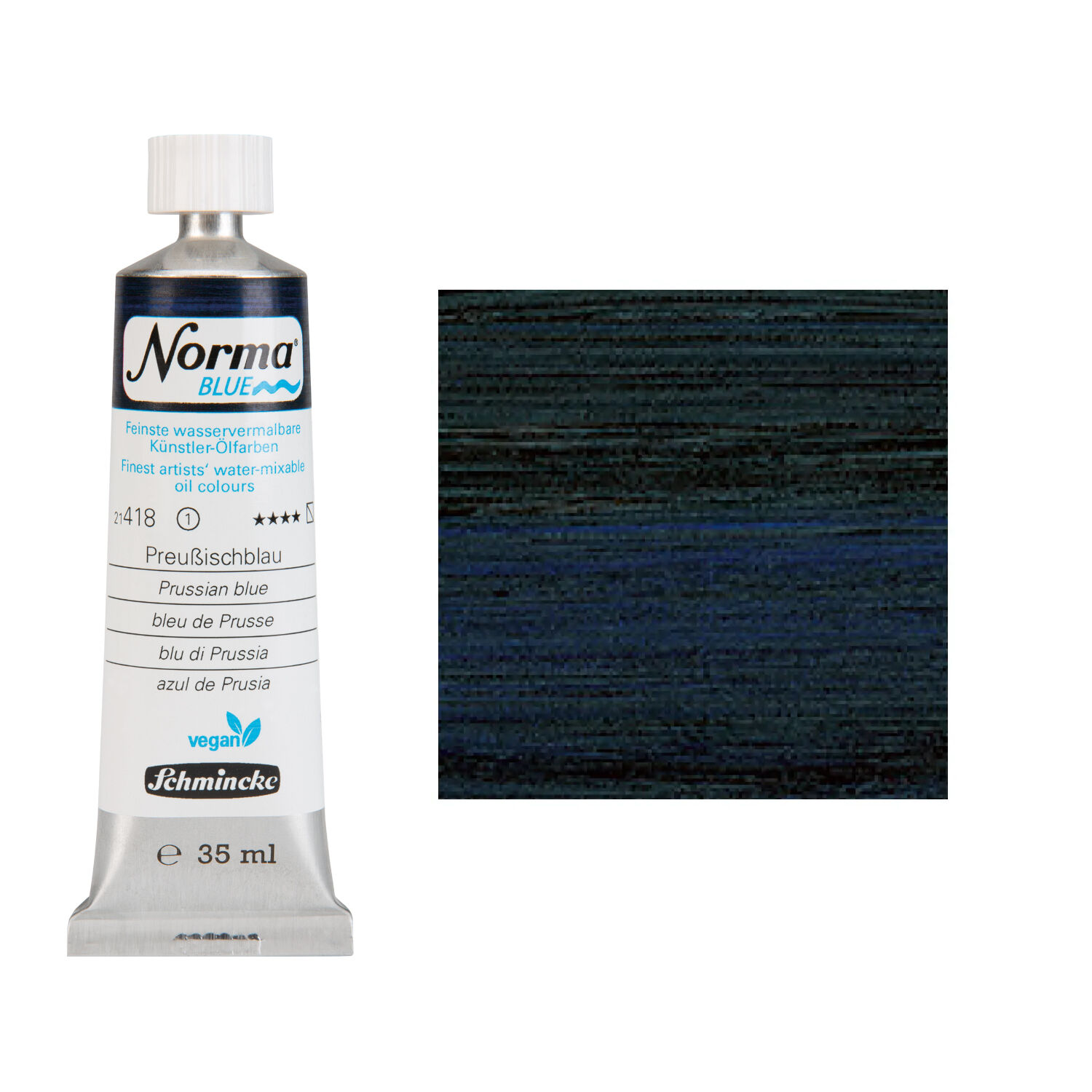 NEU Schmincke Norma BLUE, wasservermalbare lfarbe, 35 ml, Preuischblau
