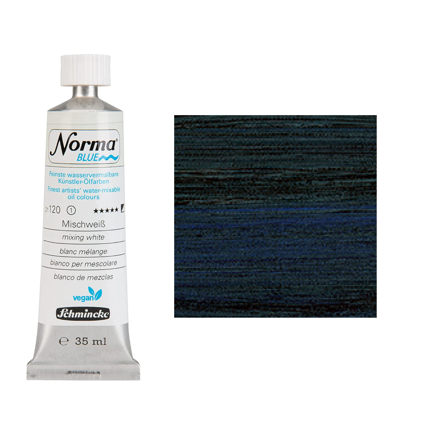 NEU Schmincke Norma BLUE, wasservermalbare Ölfarbe, 35 ml, Preußischblau