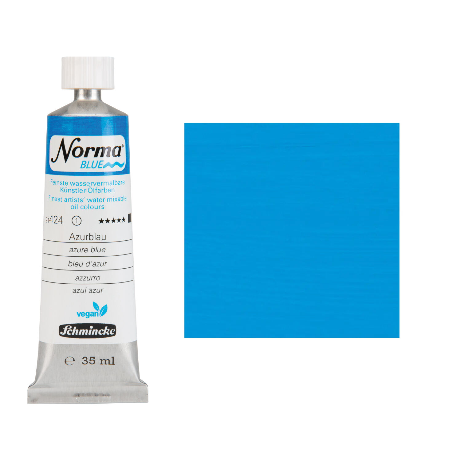 NEU Schmincke Norma BLUE, wasservermalbare lfarbe, 35 ml, Azurblau