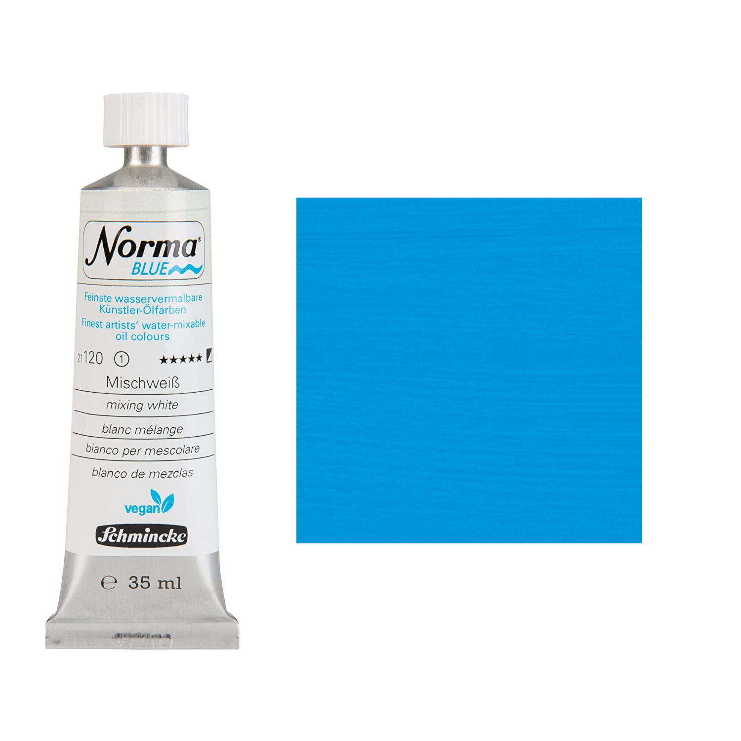NEU Schmincke Norma BLUE, wasservermalbare lfarbe, 35 ml, Azurblau