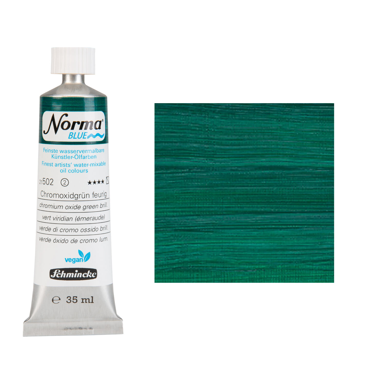 NEU Schmincke Norma BLUE, wasservermalbare lfarbe, 35 ml, Chromoxidgrn feurig