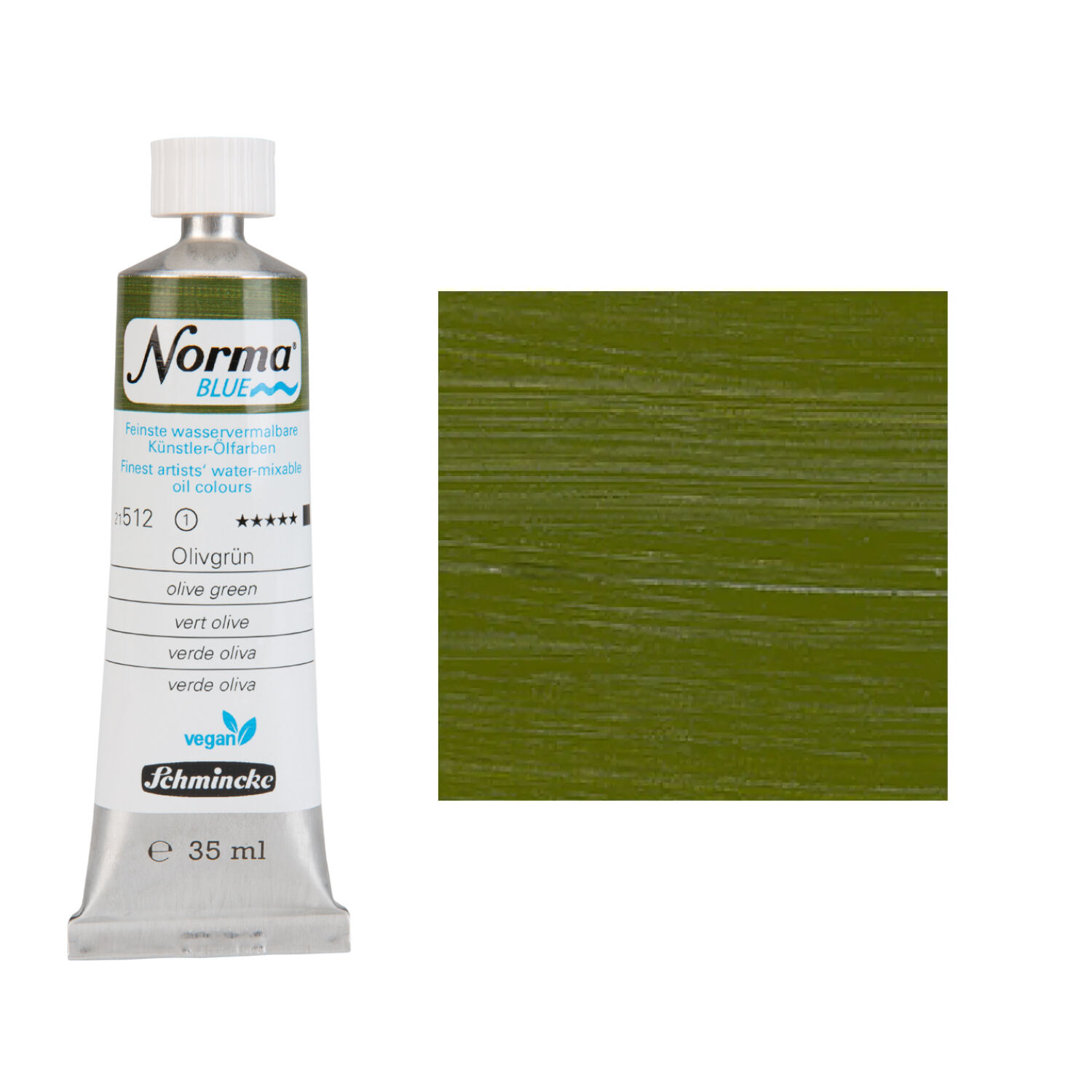 NEU Schmincke Norma BLUE, wasservermalbare lfarbe, 35 ml, Olivgrn