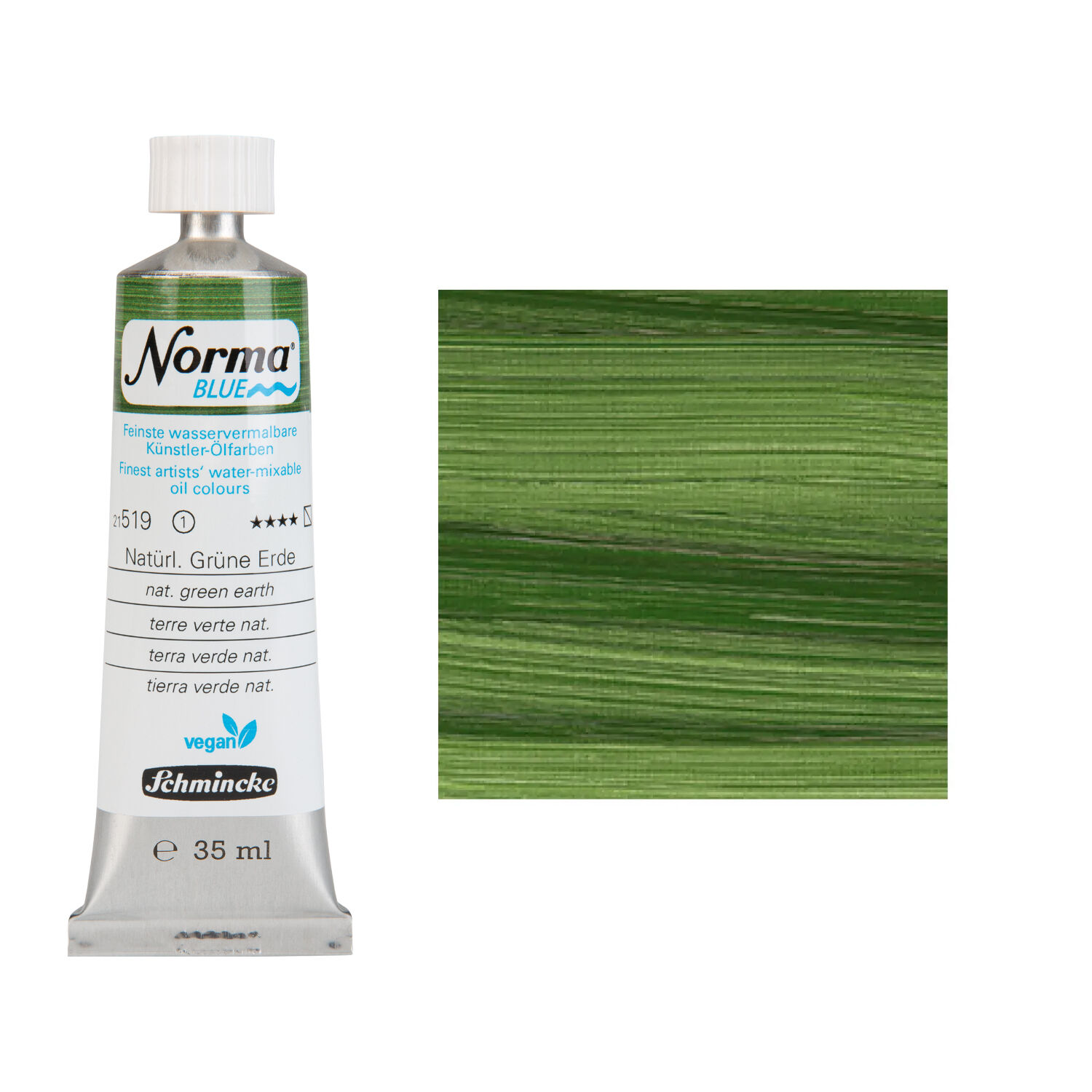NEU Schmincke Norma BLUE, wasservermalbare lfarbe, 35 ml, Natrlich Grne Erde