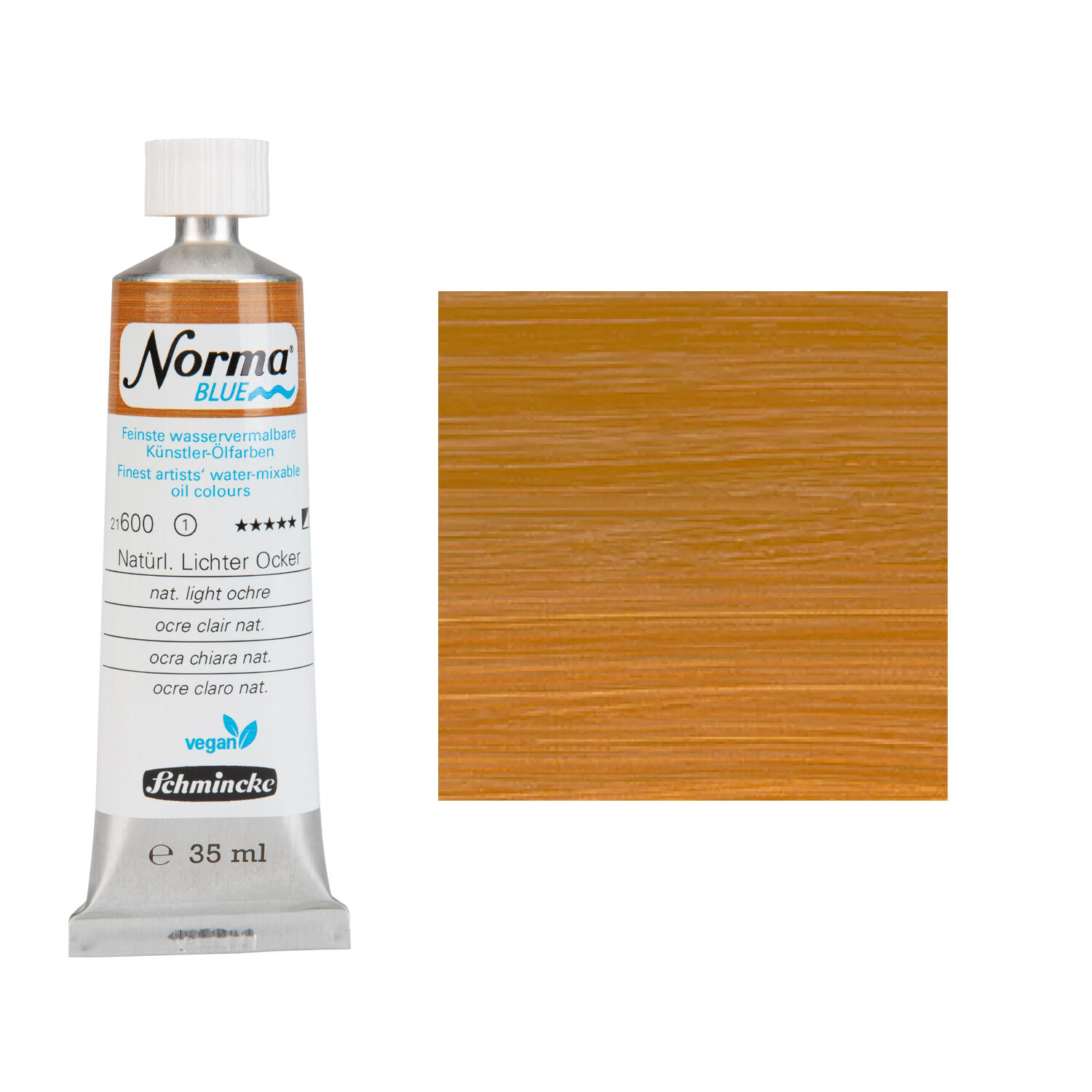 NEU Schmincke Norma BLUE, wasservermalbare lfarbe, 35 ml, Natrlich Lichter Ocker