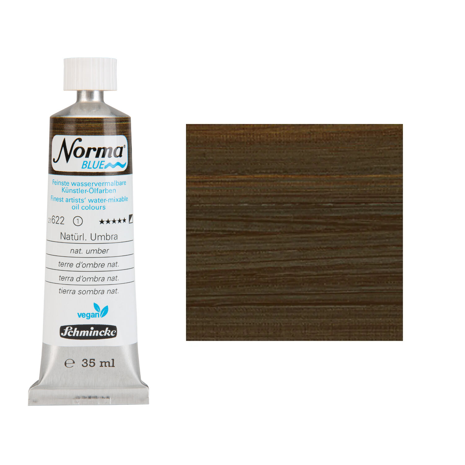 NEU Schmincke Norma BLUE, wasservermalbare lfarbe, 35 ml, Natrlich Umbra