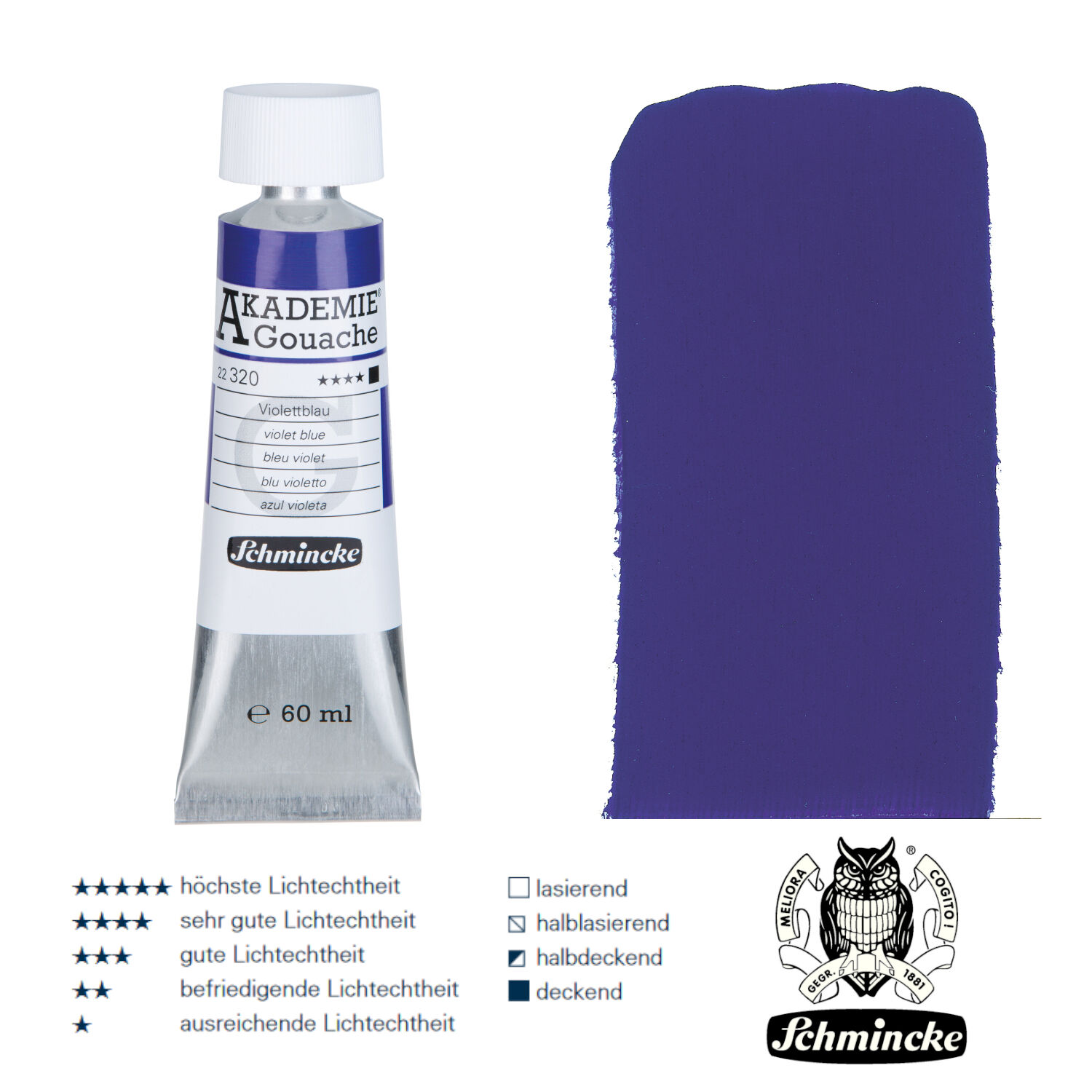 Schmincke Akademie Gouache, 60ml, Violettblau