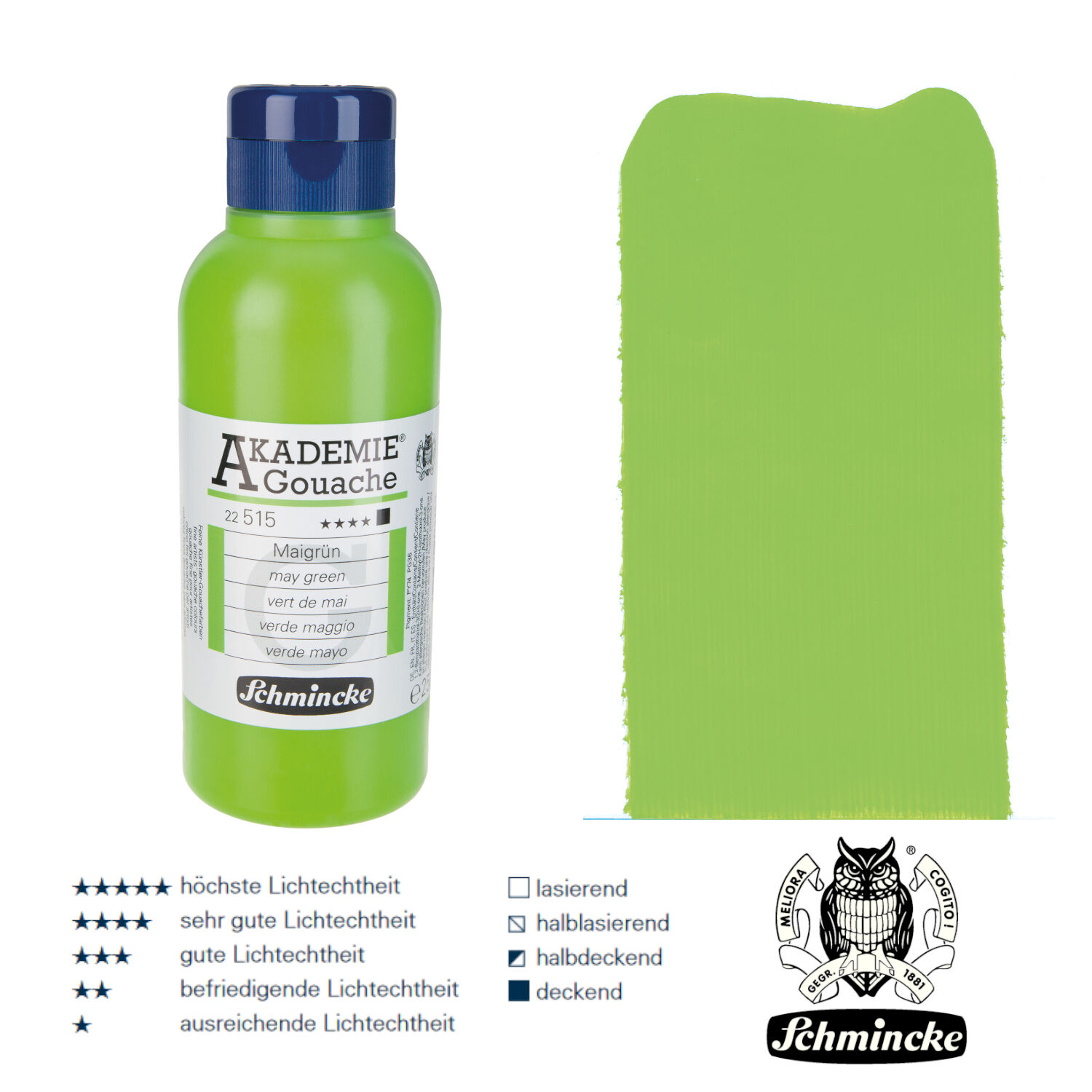 Schmincke Akademie Gouache, 250ml Maigrn