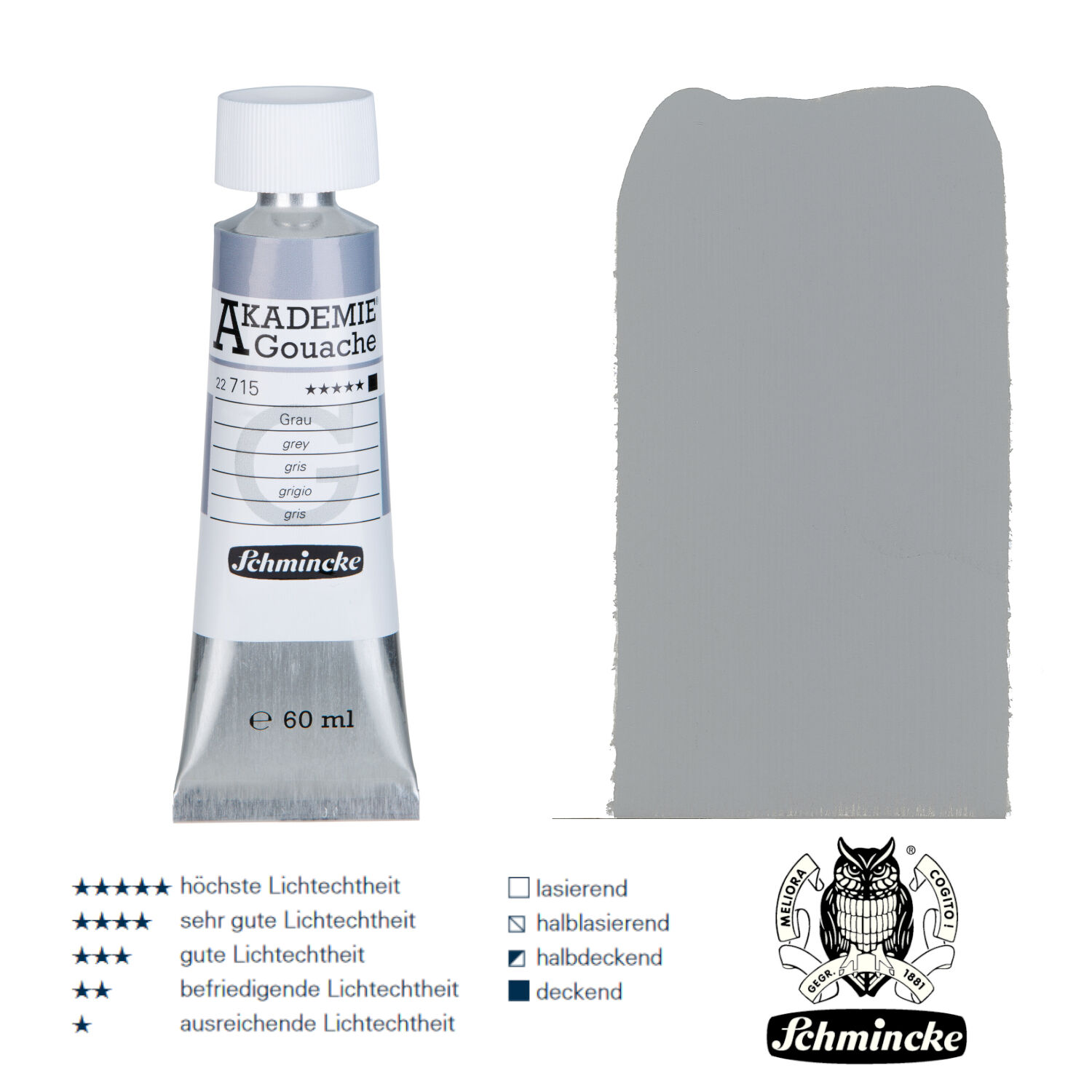 Schmincke Akademie Gouache, 60ml, Grau