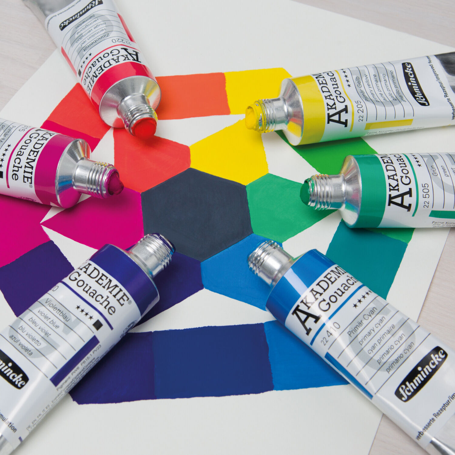 Schmincke Akademie Gouache, 60ml, Zitrongelb Bild 3