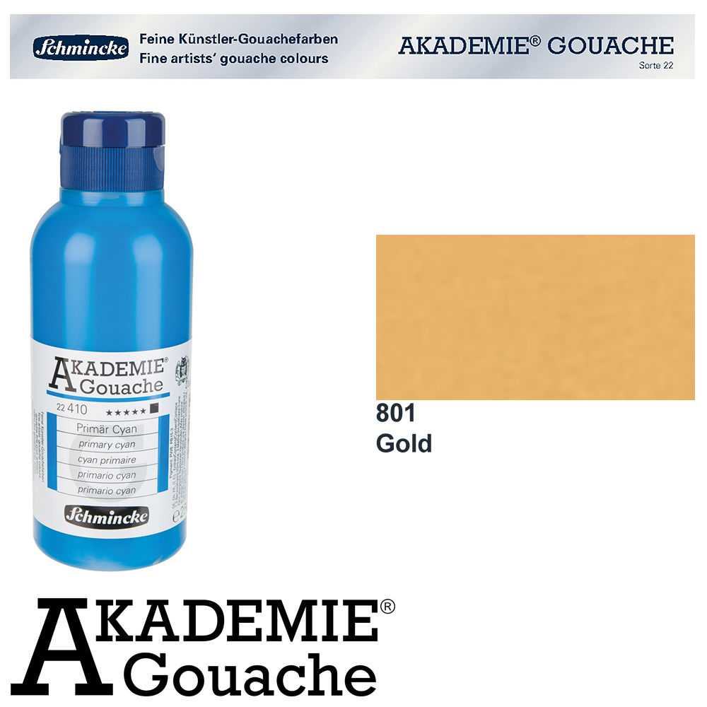 Schmincke Akademie Gouache, 250ml Gold