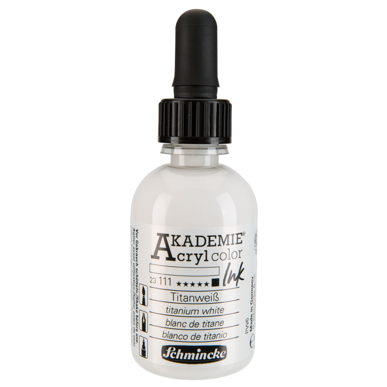 Schmincke Acryl Color Ink 50ml, Titanwei