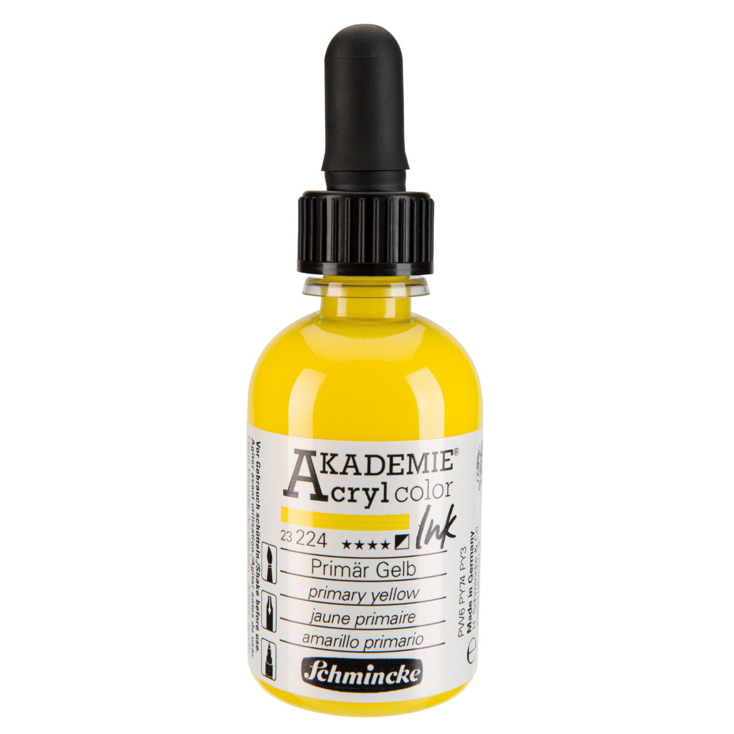 Schmincke Acryl Color Ink 50ml, Primrgelb
