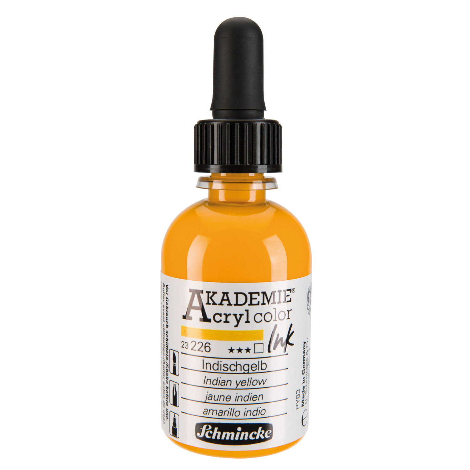 Schmincke Acryl Color Ink 50ml, Indischgelb