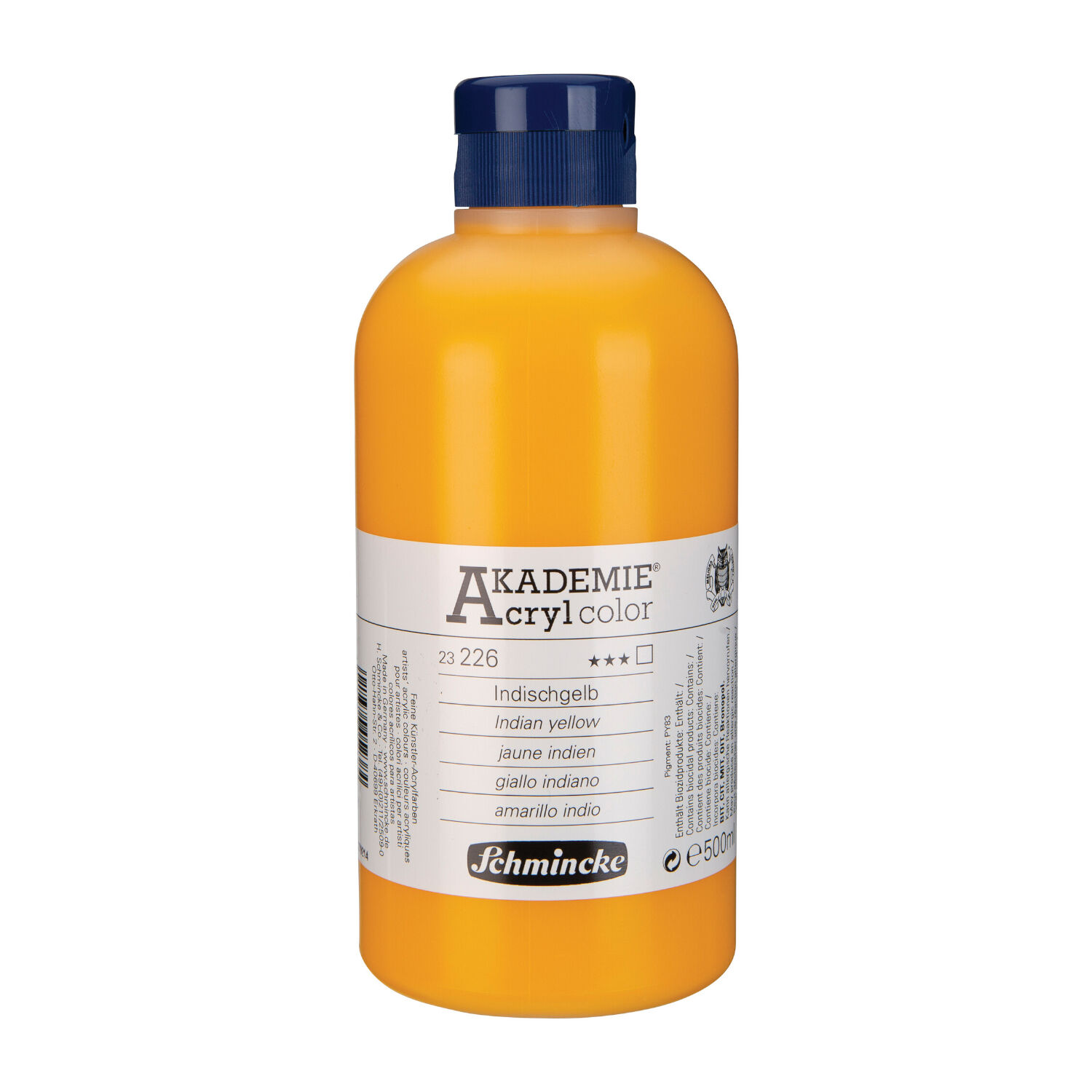 Akademie-Acryl 500ml, Indischgelb