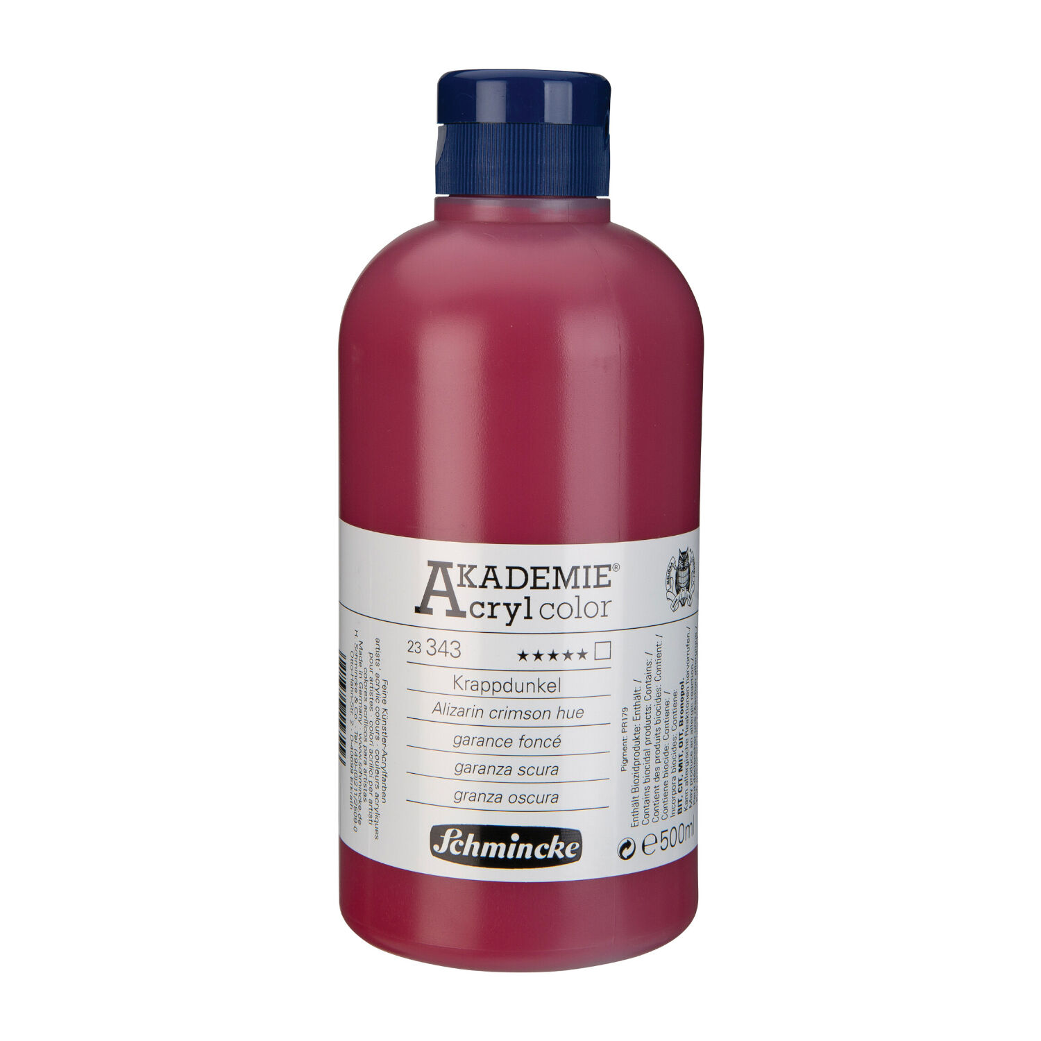 Akademie-Acryl 500ml, Krappdunkel