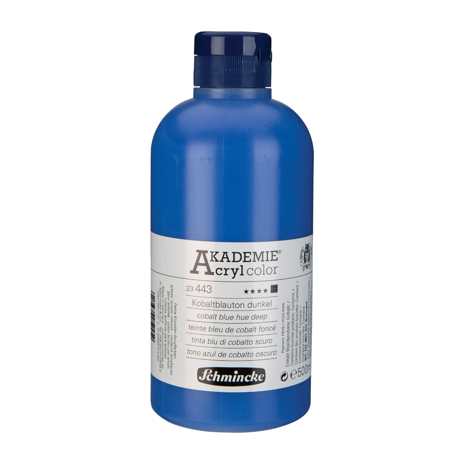 Akademie-Acryl 500ml, Kobaltblauton dunkel
