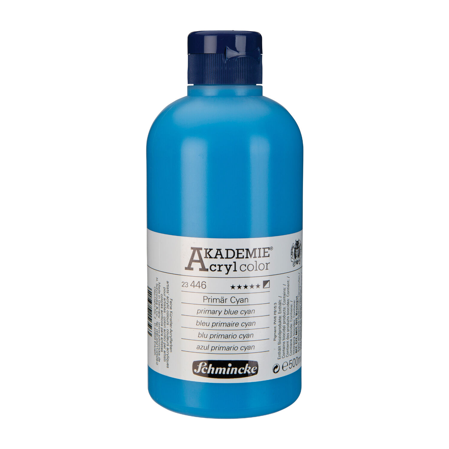 AKADEMIE Acryl color, Primr Cyan, 500 ml