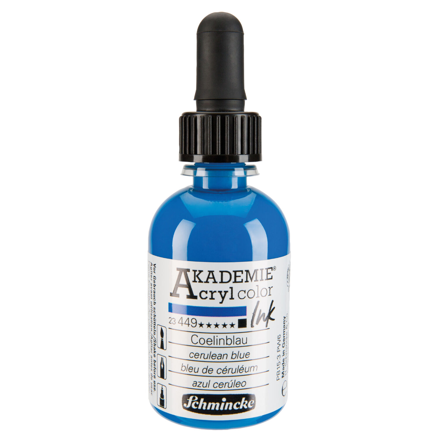 Schmincke Acryl Color Ink 50ml, Coelinblau