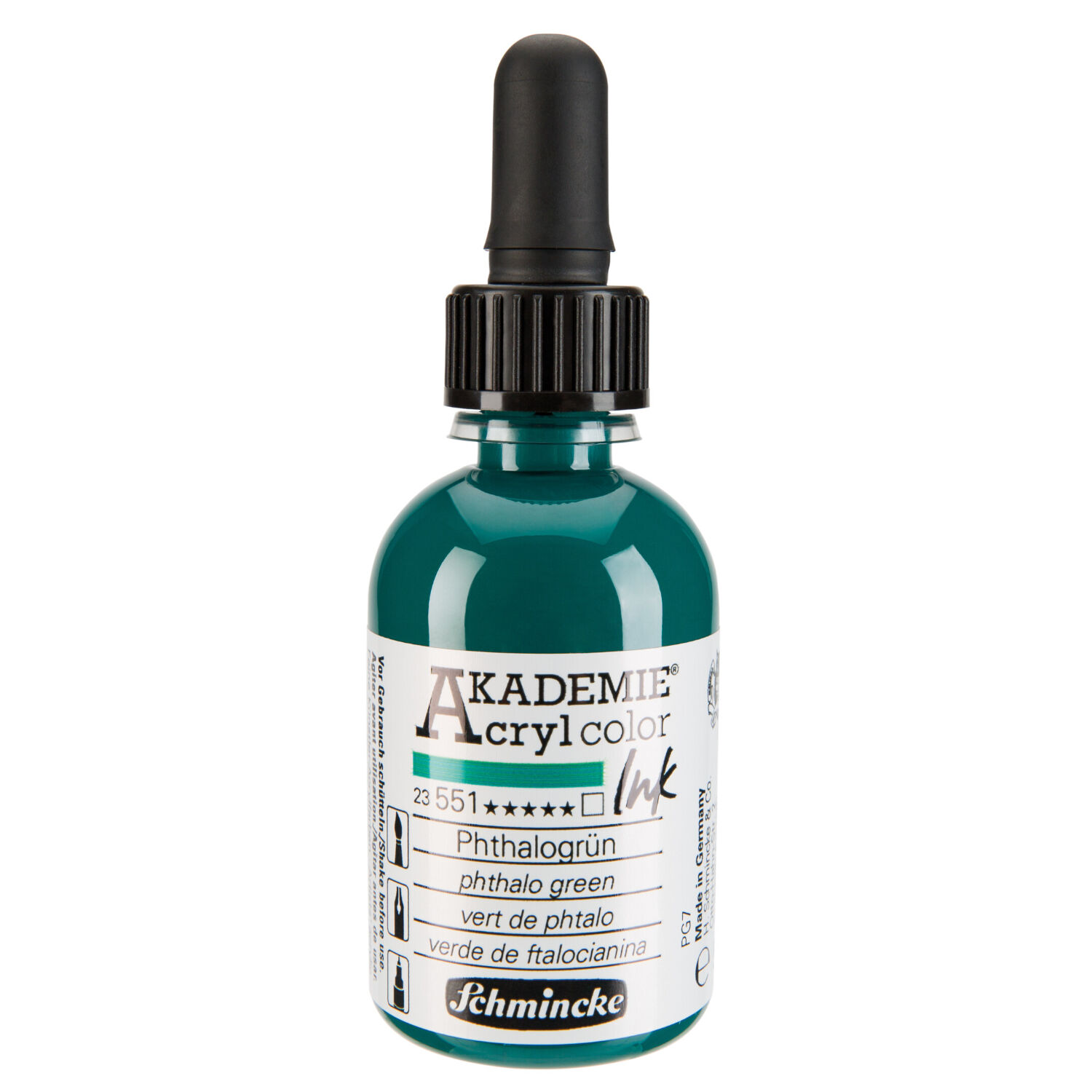 Schmincke Acryl Color Ink 50ml, Phtalogrn