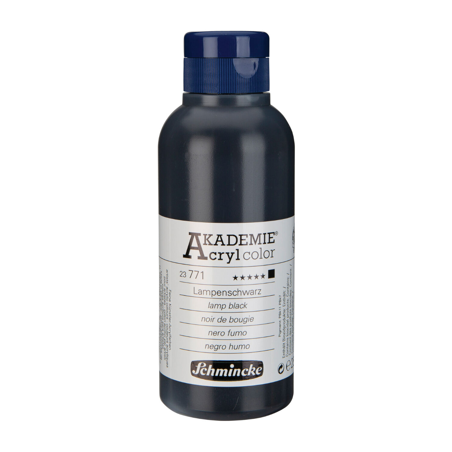 Akademie-Acryl 250ml, Lampenschwarz