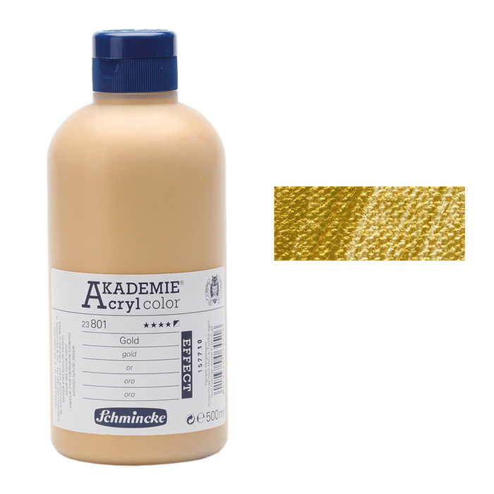 AKADEMIE Acryl color, Gold, 500 ml