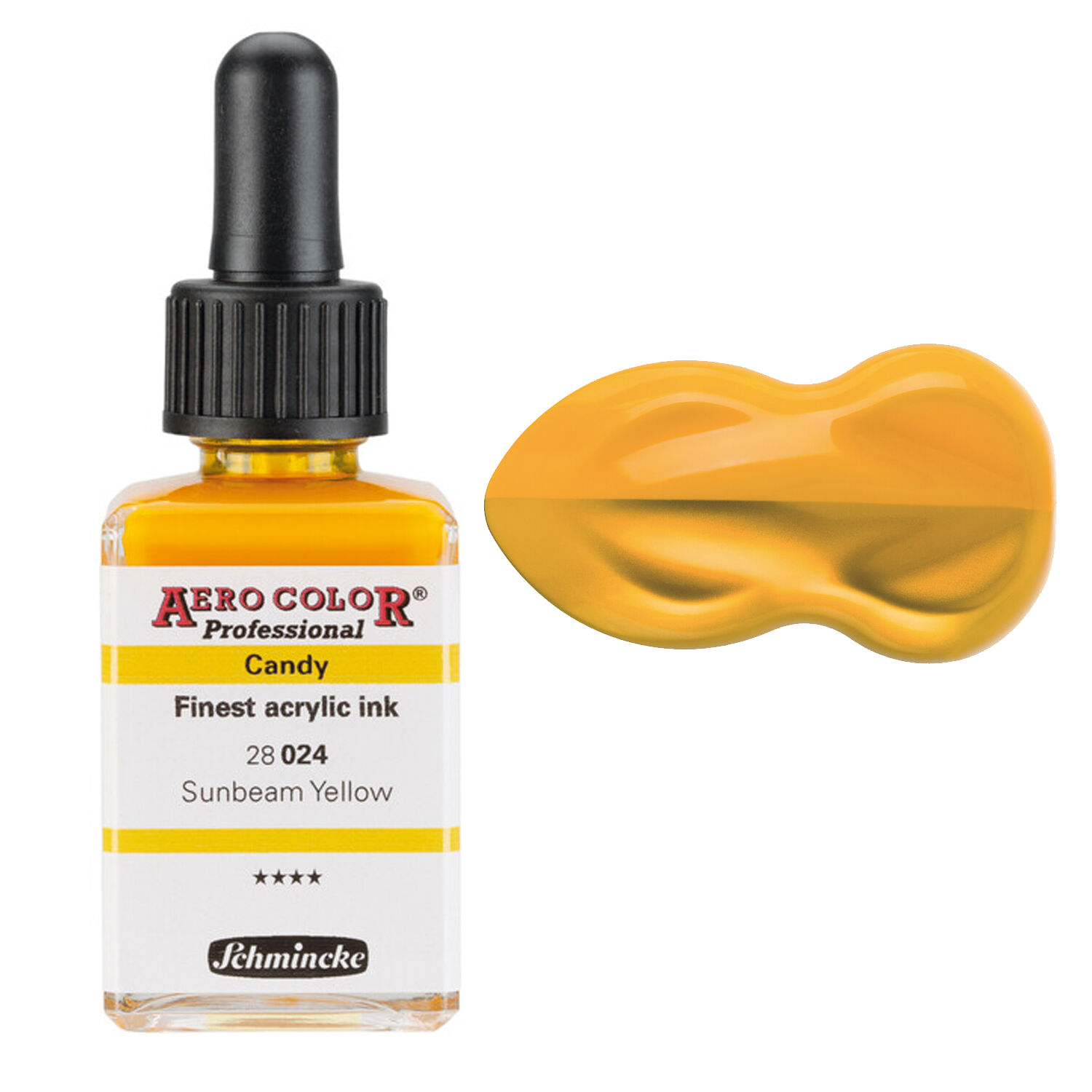 NEU Schmincke AERO COLOR Airbrushfarbe 28ml, Candy Sunbeam Yellow