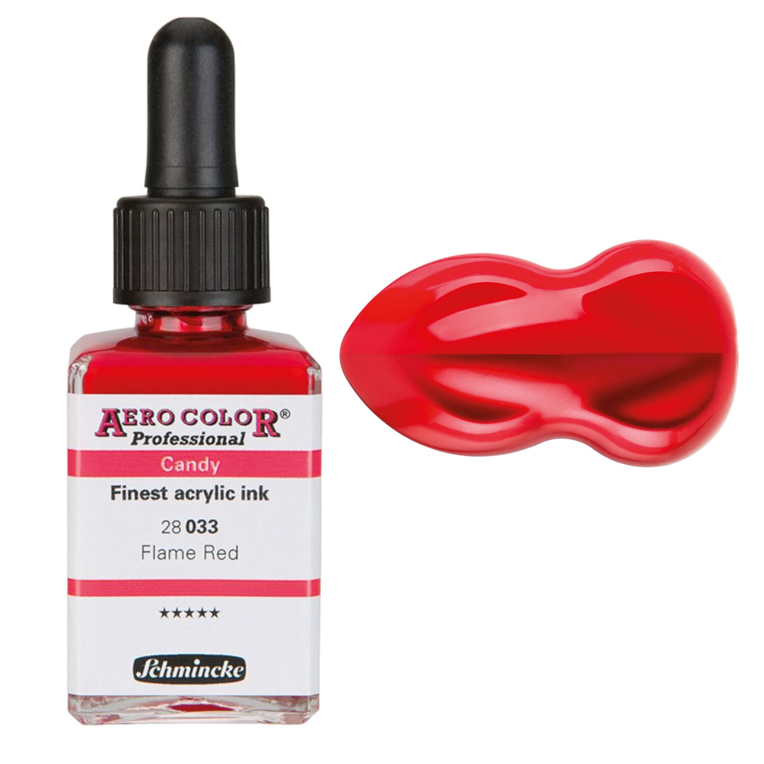 NEU Schmincke AERO COLOR Airbrushfarbe 28ml, Candy Flame Red