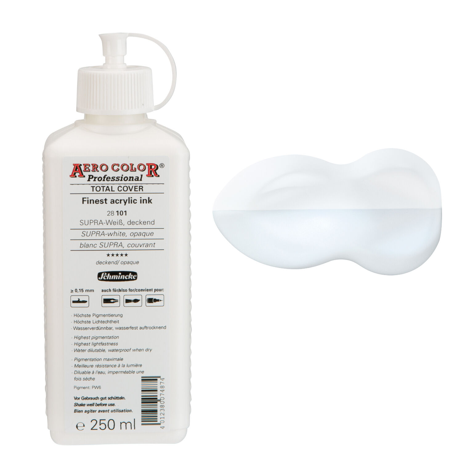 AERO COLOR Airbrushfarbe 250ml Supra-Weiß